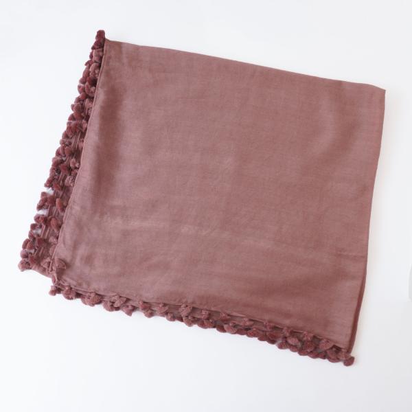 CITRUS シトラス パール付き マフラー ピンク 結婚式 お呼ばれ CITRUS