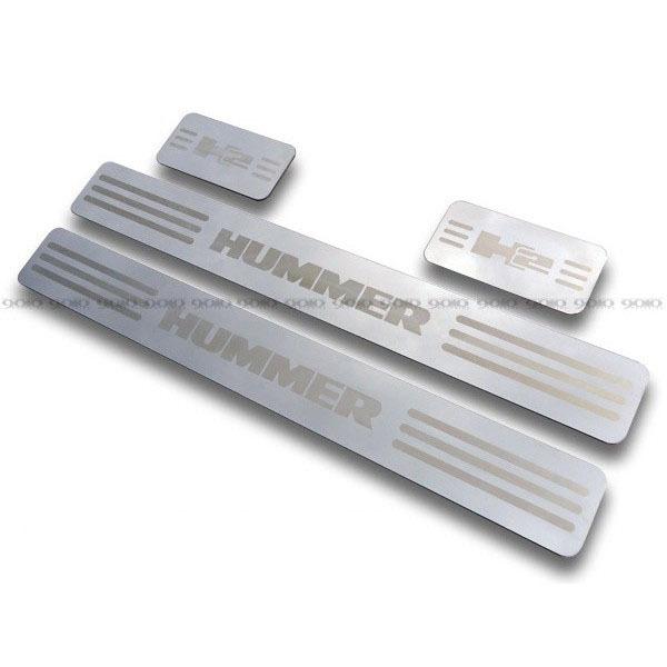 HUMMER ハマー H2 ステンレス 鏡面 ドアシルプレート : LAX AUTO PARTS