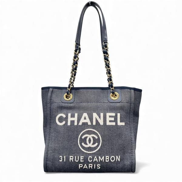 CHANEL（シャネル） 極美品 ドーヴィル トートバッグ A66939 デニム