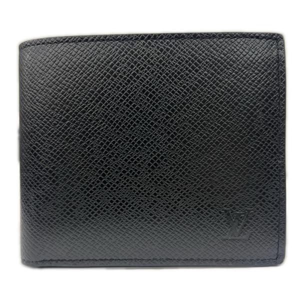LOUIS VUITTON 極美品 ルイヴィトン ポルトフォイユ マルコNM タイガ 二つ折り財布 M30865 レザー RFID確認済 ブラック コンパクトウォレット LV Aランク 中古 鑑定済 ヴィトン財布【定価114,400円】 LOUIS VUITTON（ルイ・ヴィトン） 極美品 ポルトフォイユ マルコNM 二