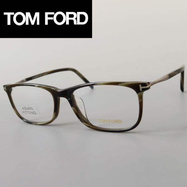 メガネ トムフォード TOM FORD グレー グラデーション スクエア アジアンフィット 新品 フルリム 眼鏡 めがね 度付き FT5398