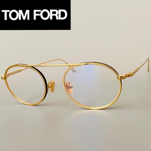 TOM FORD EYEWEAR メガネ トムフォード オーバル ゴールド メタル セル
