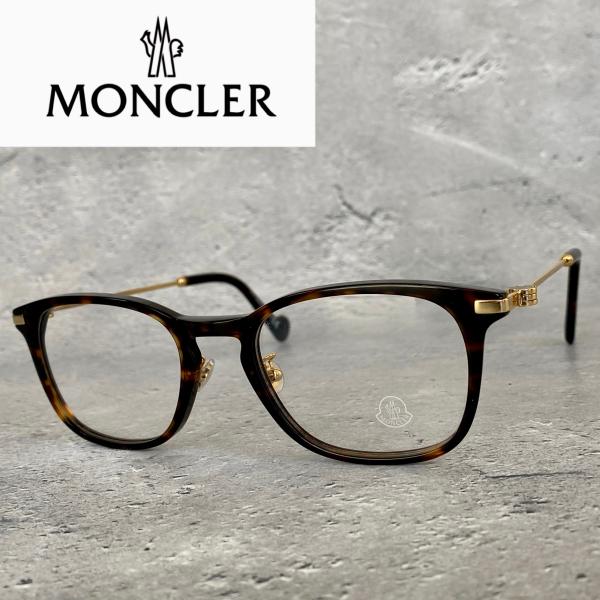 MONCLER（モンクレール） メガネ ラウンド べっ甲柄 ゴールド 新品