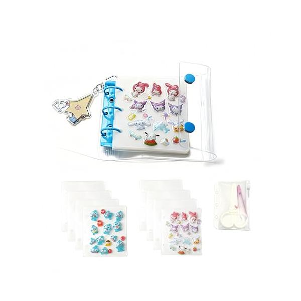 Rich Peach シール帳 透明 A8サイズ バインダー はがせるPPシート8枚