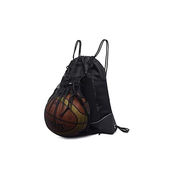 Minimalistブラック/ワンサイズ/バスケットボールバッグ・Color:ブラック・商品仕様 サイズ: 縦47cm×横41cm×幅7cm。 男性と女性共に適用デザイン。おしゃれなデザインで、高校生から大人まで、レディースもメンズも、男女...