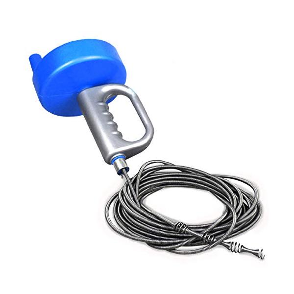 他サイト： Felimoa 回転式 5m/10m パイプ クリーナー ワイヤー 詰まり取り お風呂 トイレ 洗面所 排水口 下水 修理 解消 5mの商品画像