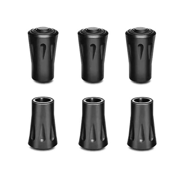 ブラック/-/-・仕様サイズ：22.5mm x 38mm　内径：11.5mm　素材：シリコン・挿し抜き設計この設計はキャンプが紛失可能性がありますけど、 リスクを効果的に防ぐことができ、重要な瞬間に 安全を守ります。・石突保護固い床のところ...