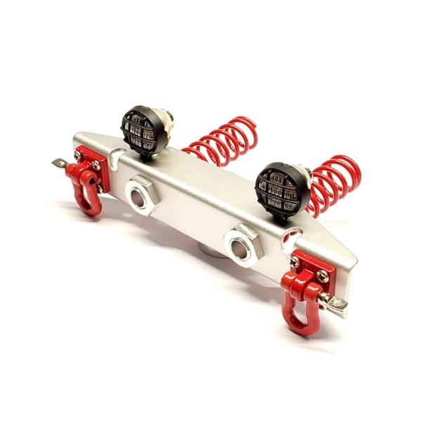 kingfly アルミバンパー LED付き タミヤ WR02/GF01/G6-01シャーシ用