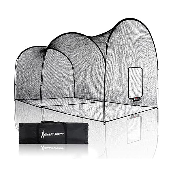 Gagalileo バッティングゲージ 6.7x3.5x3m 練習用ネット 野球防球