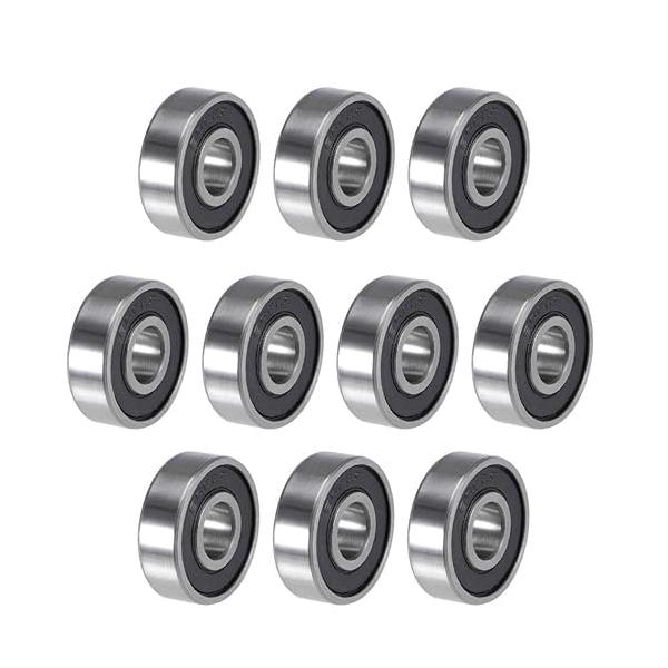 608-2RS クロム鋼製ボールベアリング 8mm x 22mm x 7mm ダブルシール ABEC9 スケートボード3Dプリンター用 10個入