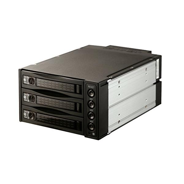 SNT 内蔵 5.25インチ HDDラック -3.5/2.5インチ HDD/SSDケース SATA