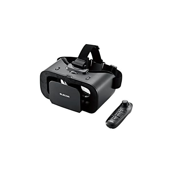 他サイト： エレコム VRゴーグル &amp; リモコン 360度 目幅調整 ピント調整 メガネ対応 非球面光学レンズ採用 4.7~7.0インチ以内の スマホ/iPの商品画像