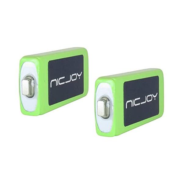 NICJOY ガム電池 ニッケル水素充電池 2個 セット Panasonic D-snap SDオーディオプレーヤー 用 HHF-AZ10 BK