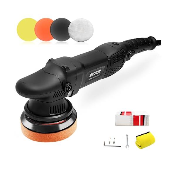 ACダブルアクションポリッシャー黒い/-/DA-15MM・Style:ACダブルアクションポリッシャーPartNumber:15mmオービタル径-ポリッシャー・ダブルアクションランダムオービタル式設計ZOTA ポリッシャー PR515は、ダ...