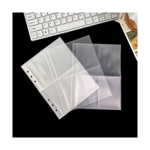 SANJAOYEE トレカ ファイル カードファイル 4ポケット A5 6穴 30枚入