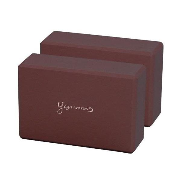 他サイト： ヨガワークスYogaworks ヨガブロックA 2個セット バーガンディー EVA YW-E321-C008の商品画像