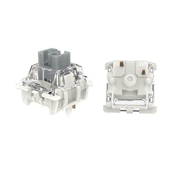 GATERON G Pro 3.0 Silver スイッチ 潤滑済み 5ピン RGB リニア ゲーミングメカニカルキーボード用 シルバー 35個