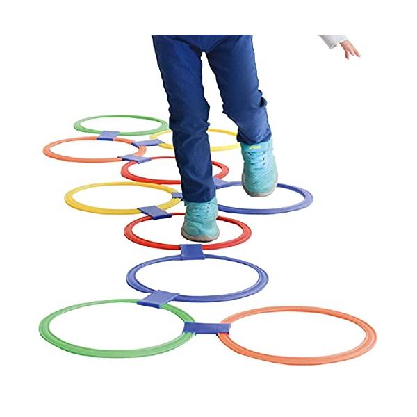 -/ワンサイズ/7629・詳細サイズ：輪：φ280mm・セット内容：赤・青・黄・緑・オレンジ×　各色2・ジョイントパーツ×10・材質：PE・重量：390g