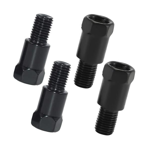 製品仕様サイズ：約ピッチ1.25×長さ32mm、セット内容：4個入り（M8インナー正ネジとアウター正ネジ×2個、M8インナー逆ネジとアウター逆ネジ×2個）、 カラー：ブラック。この充実したセット構成で、様々なモーターバイクのバックミラー取り...