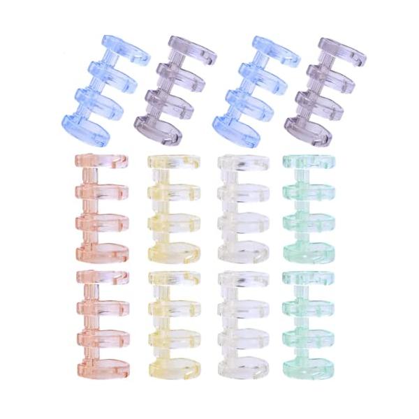 モダン6色/-/-・Color:6色・パッケージ個数:1・商品仕様パッケージ内容：6色選択可、各色2個、合計12個。サイズ：リング外径16mm、一個高さ42mm。・素材ABS樹脂製、硬質、耐久性、軽量、耐腐食性、色落ちせず、長く使用でき、繰...