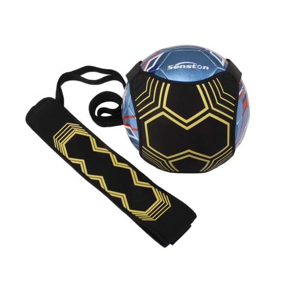 イエロー/-/-・Color:イエロー・サッカー/バレーボールの練習このサッカートレーニングバンドは、手をふさぐことなく、シュート、パス、キャッチ、ジャグリング、スローなどのスキルを練習し、一人でトレーニングするのに最適で、購入しなければな...