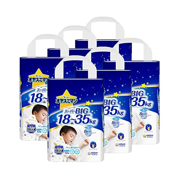 白/12枚×6個/-・Size:12枚×6個・パッケージ個数:1・パンツタイプ