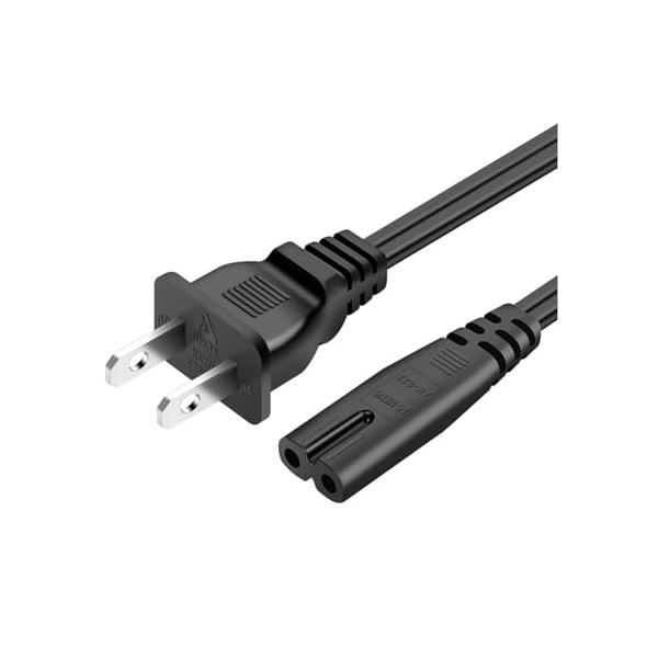 コネクター形状ACアダプター側:2ピンソケットメス、ACコンセント側:2ピンプラグオス、ケーブル長：1m・PVC材料ケーブルは無酸化純銅線芯、エコPVC難燃性材料と高品質のコンセントを採用しています。コンセントは数千回の抜差し試験に合格した...