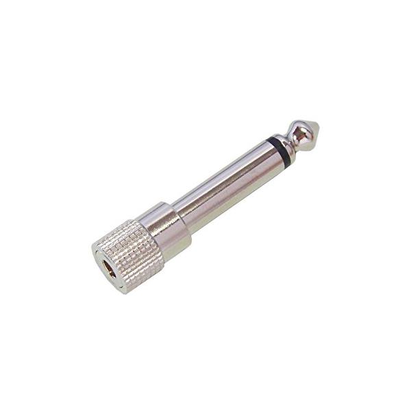 他サイト： φ3.5mm モノラルミニプラグメス → φ6.3mm モノラル標準プラグオス 変換プラグ PLG-N1の商品画像
