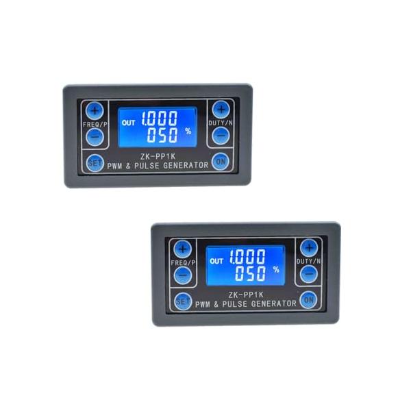 -/-/764921315123・パッケージ個数:1・2pcs ZK-PP1K PWM パルス信号発生器 周波数発生器 PWMパルス数と周波数デューティサイクル 調整可能なLEDディスプレイ シェルモジュール付き 方形波長方形波信号発生器