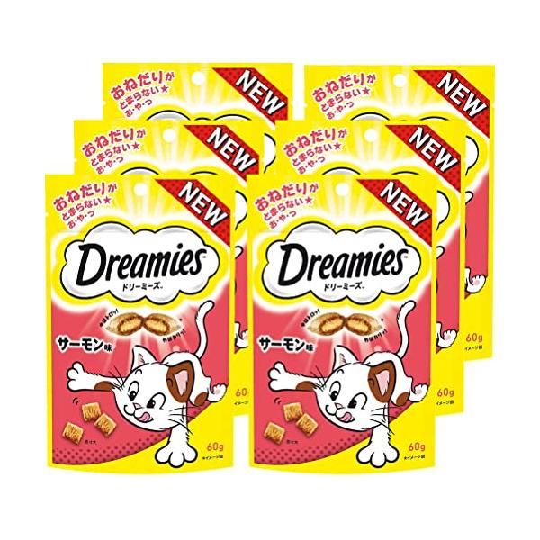他サイト： ドリーミーズ 猫用おやつ サーモン味 成猫用 60g×6袋まとめ買いの商品画像