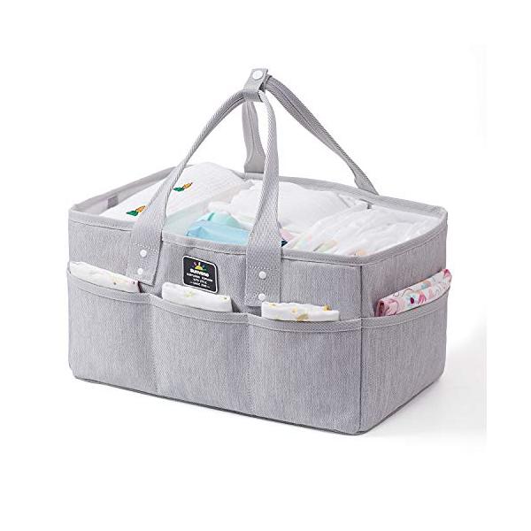 グレー/-/-・商品仕様使用時サイズ：長さ約36cmｋ高さ約20cm奥行約24cm重さ：600g　材質：ポリエステル・赤ちゃんの雑貨収納おむつストッカーだけなく、ベビー用品の収納、子供部屋の雑貨収納、体温計や綿棒などの小物もたっぷり収納可能...