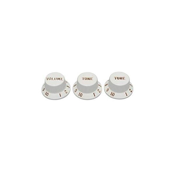 他サイト： Fender パーツ StratocasterR Knobs Whiteの商品画像