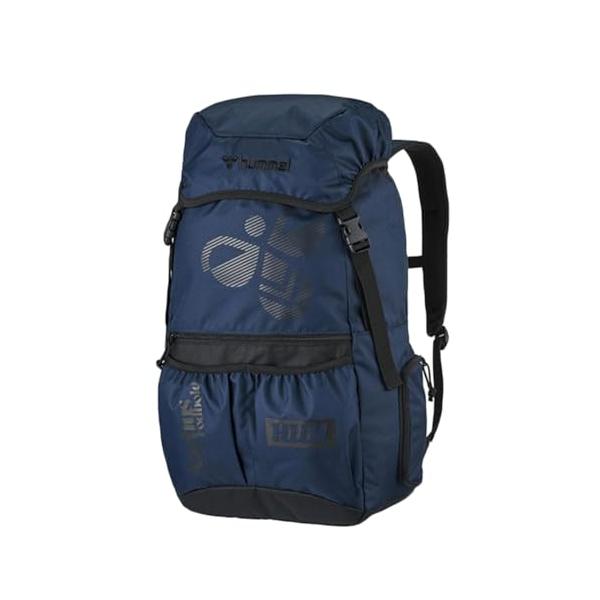 バックパックネイビー 70/Free Size/HFB6157・Color:ネイビー 70・パッケージ個数:1・ボール収納・シューズ収納を備えた大容量のサッカー用バックパック。5号球に対応可能なボール収納はフラップ下へ、シューズ収納は側面下...