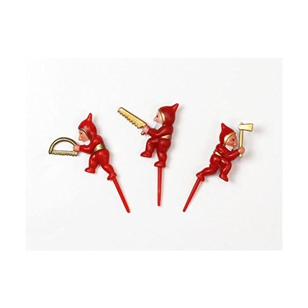 FBAYK06 ケーキピック 森の小人 3人セット