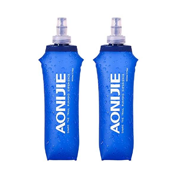Azarxis ハイドレーション ボトル 折りたたみ水筒 TPU 水筒 携帯式