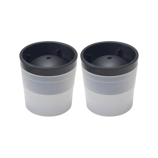 他サイト： ライクイット like-it 製氷皿 俺の丸氷 約Ф7.5×高7.5cm ブラック 2個セット 日本製 STK-06 直径約6cm 製氷器 累計の商品画像