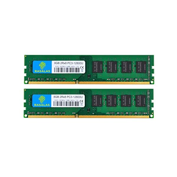DDR3-1600 PC3-12800U 8GB×2枚 16GB UDIMM デスクトップPC用メモリ