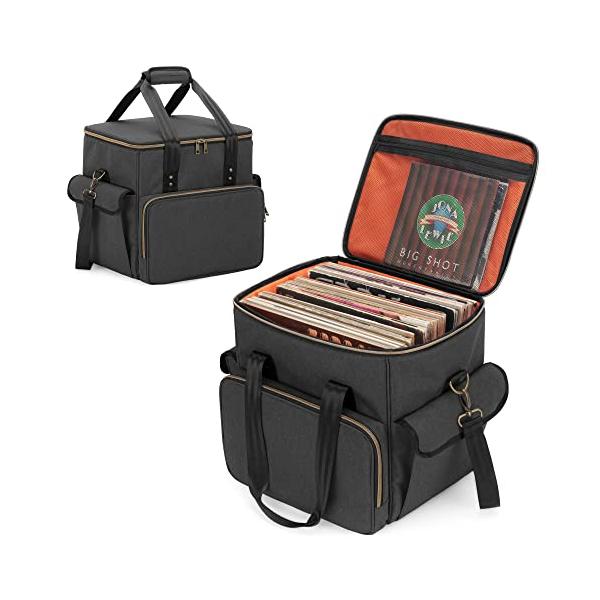 Trunab レコードケース lp用 レコード 収納 最大60枚 レコード