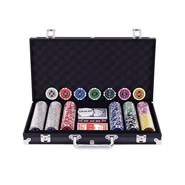 BestBuy ポーカーチップ ポーカーセット チップセット 300枚 数字入り