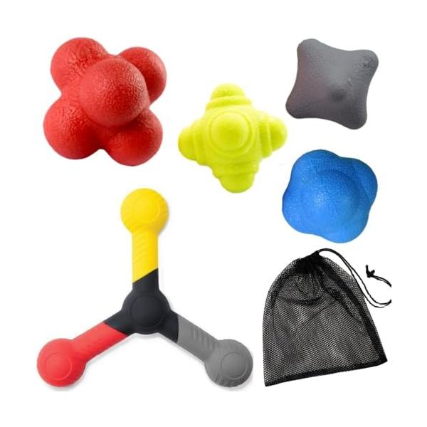 Qiix リアクションボール 反射神経 トレーニング 難易度別 収納