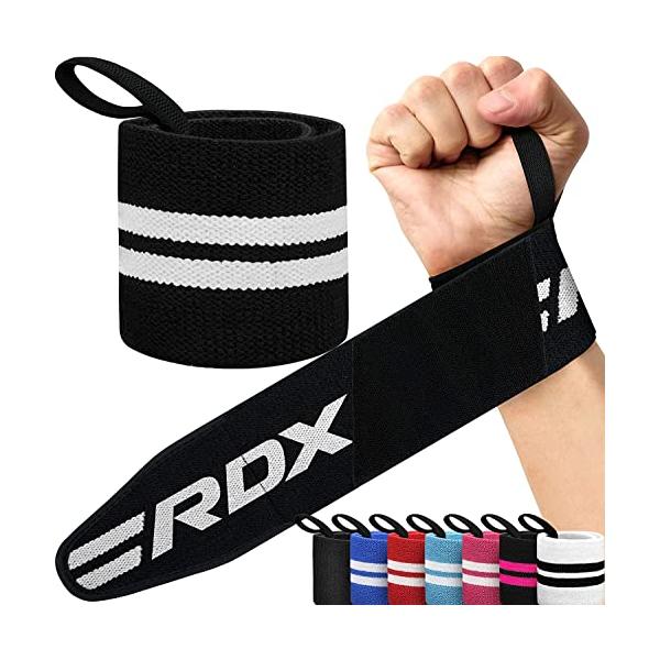 他サイト： RDXウエイトリフティング手首サポートラップ（親指ループ付き）は、筋力トレーニング、パワーリフティング、ボディビルディング、体操、ワークアウト、の商品画像