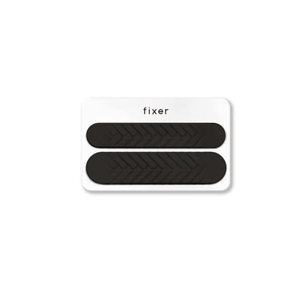 FIXER バッグ 滑り止め 肩パッド カバン 鞄 落下防止 ショルダーバッグ ずれ落ち防止 トートバッグ レディース メンズ ブラック 粘着強