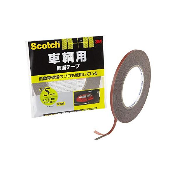 他サイト： 3M スコッチ 車輛用 両面テープ 5mm×10m PCA-05の商品画像