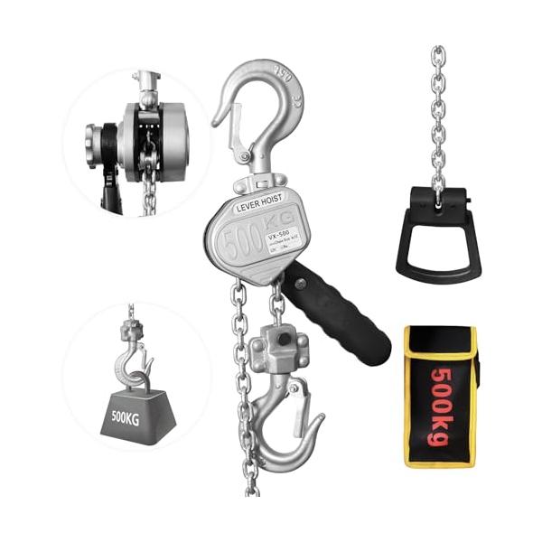 Dragnwin レバーホイスト レバーブロック チェーンブロック 500kg 1.5m