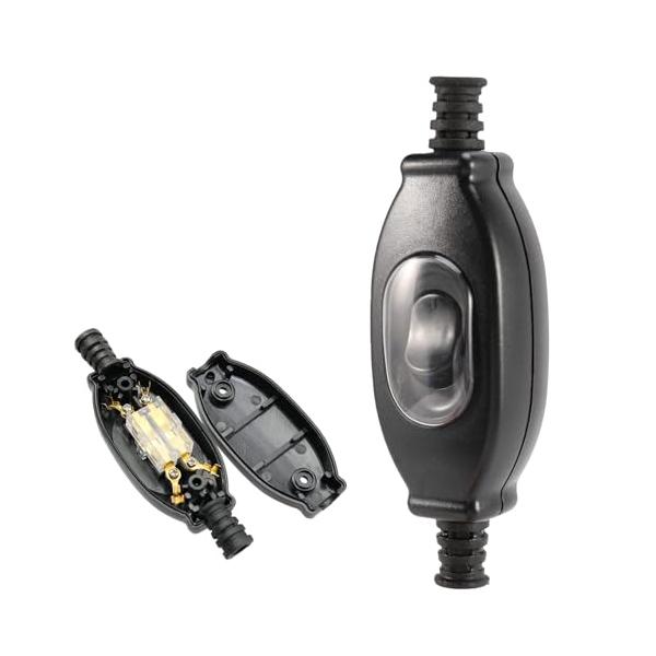 ブラック 1個入り/-/-・Color:ブラック 1個入り・商品仕様 最大電圧：AC 250V、最大電流：3A、防水定格：IP65、機能：オン/オフ。カラー：ブラック; 材質：プラスチック、銅。・プラスチック製防水スイッチは耐久性のあるプラ...