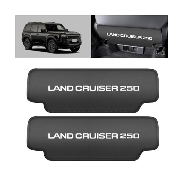 OuTLife 新型 ランドクルーザー 250系 専用 シートバックカバー キックガード シートバックマット 座席保護 内装アクセサリー 汚れ防