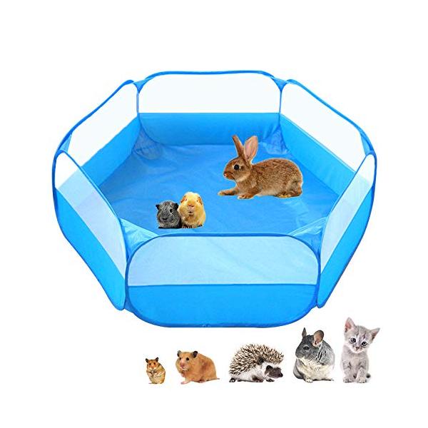 折りたたみダークブルー/-/-・Color:ダークブルー・パッケージ個数:1・透明なデザイン周りには網目があり、随所にペットを見ることができ、ゲーム場の通風を確保し、異味を取り除ります。・自動的に開く複雑な連接が必要でなくて、内蔵のフレーム...