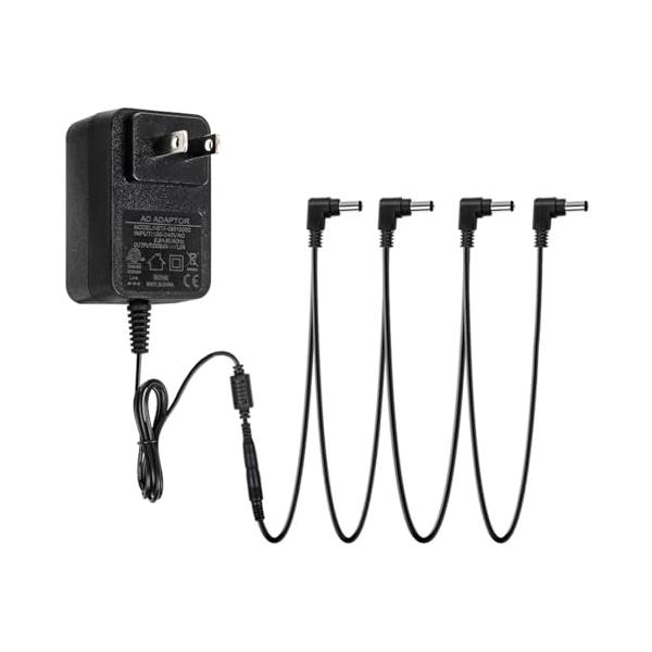 STRICH エフェクター電源 4チャンネル DC9V 1A パワーサプライ エレキ