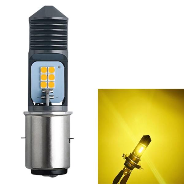 BA20D H4BS バイク用LEDヘッドライト HI/LO切替 二輪車前照灯用 AC/DC12V-60V 高輝度3030素子チップ搭載 12連