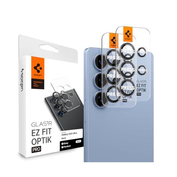 他サイト： Spigen Galaxy S25 ULTRA カメラ保護フィルム 9H硬度強化ガラス 貼り付けキット付き ギャラクシーS25ウルトラ対応 レンの商品画像